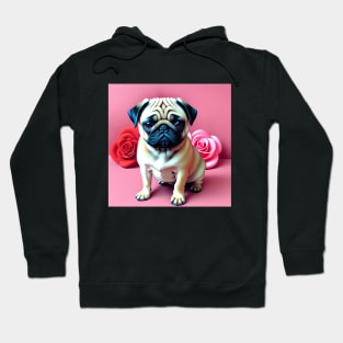 Valentine Pug Hoodie